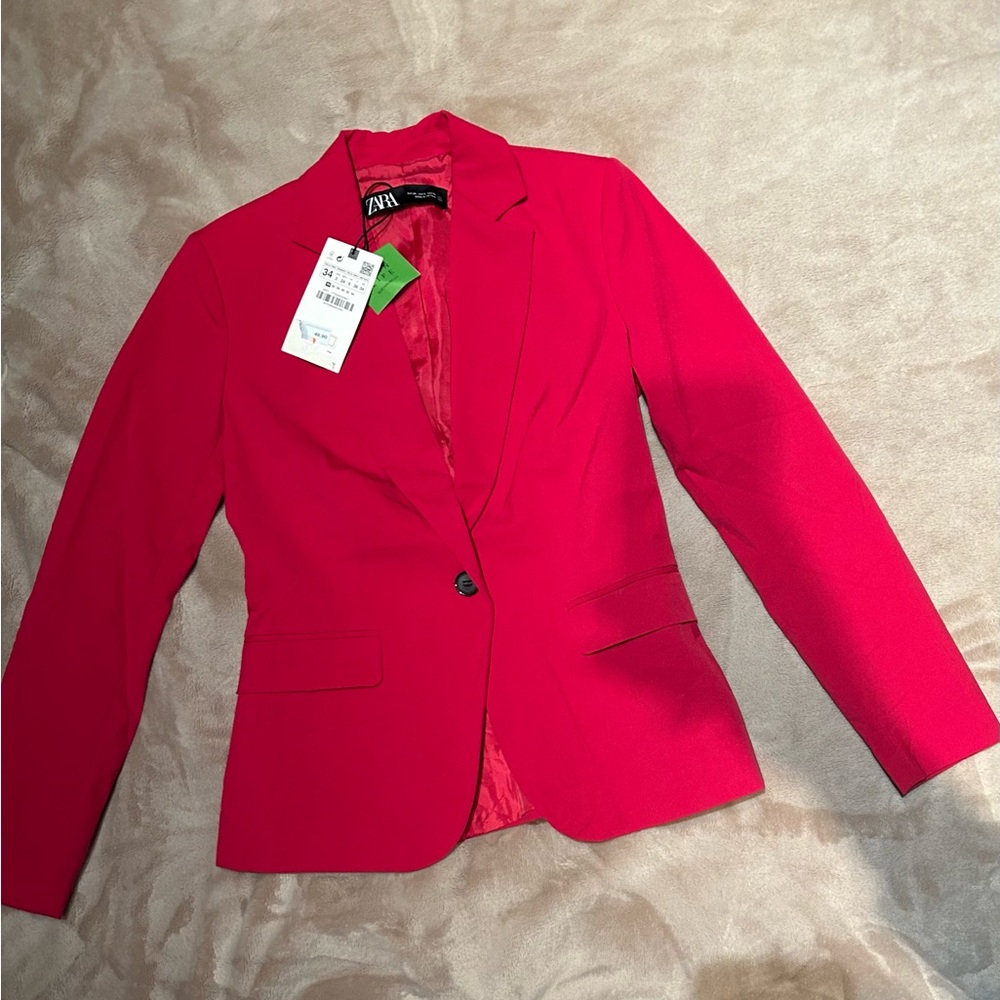 Zara Women's Red Blazer